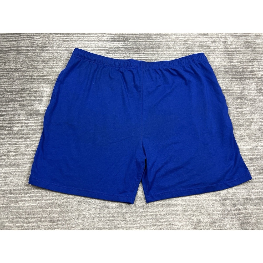 Haband Shorts Mens XX Blue Pull On‎ Elastic Waist Cotton Blend